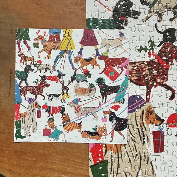 Galison Festive Dogs 500-Piece Puzzle - Multicolor - Picture 3 of 10